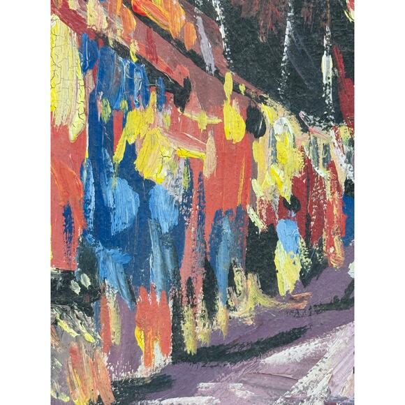 Late 20th Century Colorful Oil on Canvas "Moroccan Souk" by Artist Daghoury - Picture 5 of 12